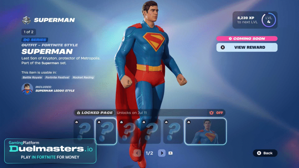 James Gunn’s Superman Fortnite Skin Early Access Now