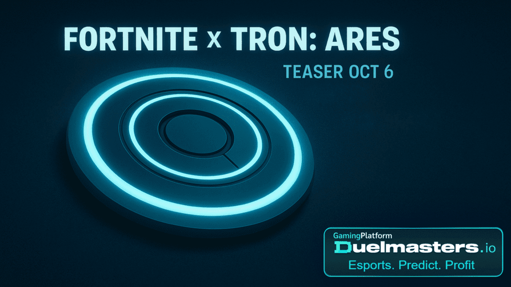 Fortnite TRON Ares Teaser Oct 6, Drop Oct 7